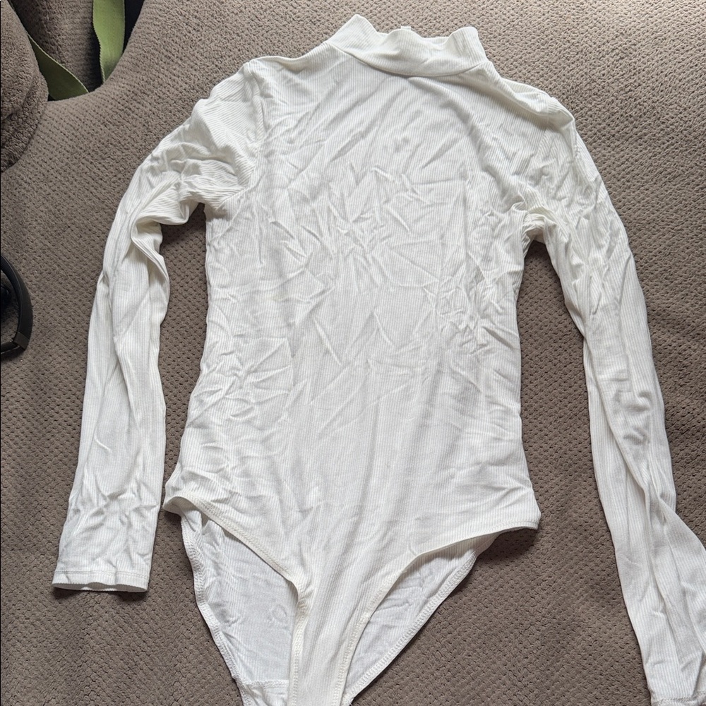 White Long Sleeve Bodysuit